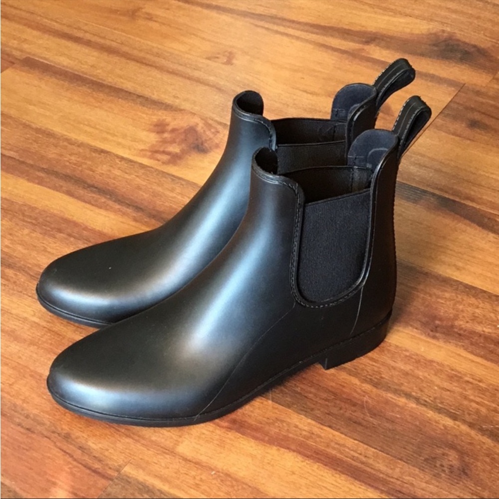 Sam Edelman Tinsley Black Rubber Rain Boots